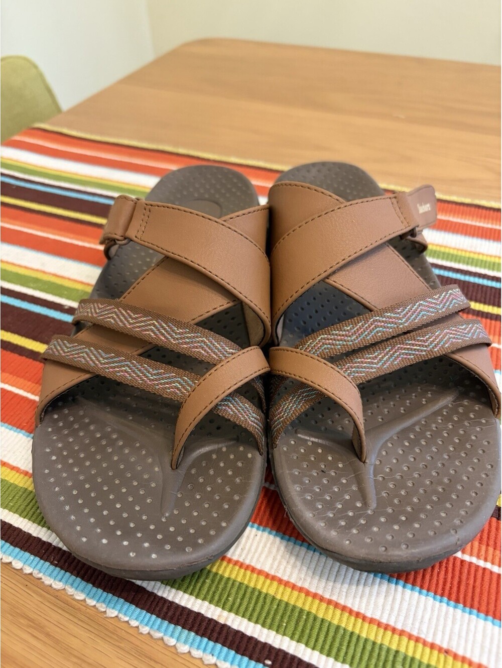 Skechers Women’s Reggae Trail way Sandals Brown 8.5 Man Made Material